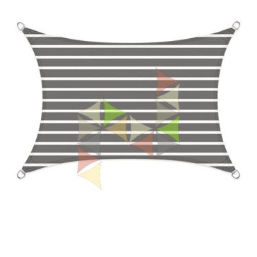   3,5 x 5 m - es napvitorla [Standard HDPE BASIC - Fehér-Grafitszürke]