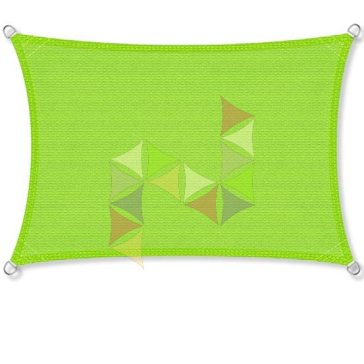   3,5 x 4,5 m - es napvitorla [Standard PLUS HDPE - Világoszöld]