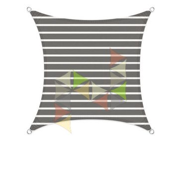   2 x 2 m - es napvitorla [Standard HDPE BASIC - Fehér-Grafitszürke]