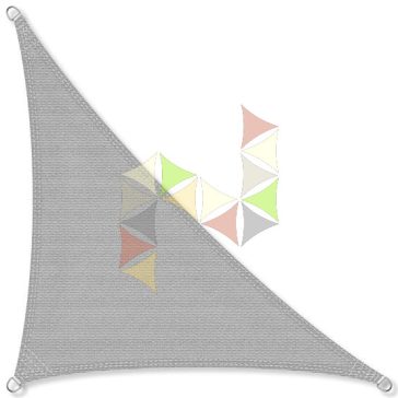   3 x 3 x 4,2 m - es napvitorla [Standard PLUS HDPE - Világosszürke]