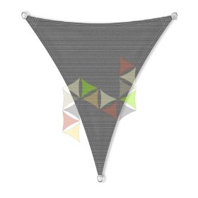 3 x 4 x 4 m - es napvitorla [Standard HDPE - Grafitszürke]