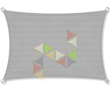   3 x 4 m - es napvitorla [PRE 950 HDPE - Light grey (950 170)]