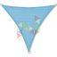 3,6 x 3,6 x 3,6 m - es napvitorla [PRE 950 HDPE - Ocean blue (950 080)]