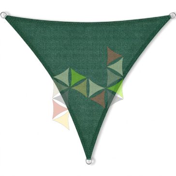   3,6 x 3,6 x 3,6 m - es napvitorla [PRE 950 HDPE - Dark green (950 180)]