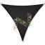 3,6 x 3,6 x 3,6 m - es napvitorla [Standard MAX HDPE - Fekete]