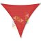 3,8 x 3,8 x 3,8 m - es napvitorla [PRE 950 HDPE - Red (950 060)]
