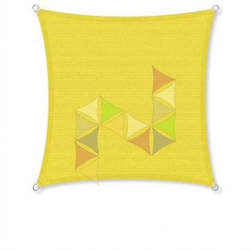   3 x 3 m - es napvitorla [PRE 950 HDPE - Sunshine yellow (950 040)]
