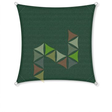   3 x 3 m - es napvitorla [PRE 950 HDPE - Dark green (950 180)]