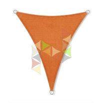   4,5 x 4 x 4 m - es napvitorla [PRE 950 HDPE - Sunset orange (950 050)]