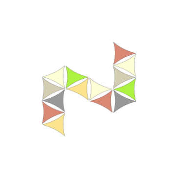   4/5 x 4 m - es napvitorla [PRE 950 HDPE - Light grey (950 170)]