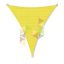 4 x 5 x 5 m - es napvitorla [PRE 950 HDPE - Sunshine yellow (950 040)]