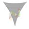 4 x 5 x 5 m - es napvitorla [PRE 950 HDPE - Stone (950 110)]