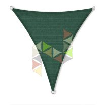   4 x 5 x 5 m - es napvitorla [PRE 950 HDPE - Dark green (950 180)]