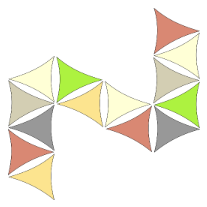   4 x 5 x 6,8 m - es napvitorla [Standard PRO HDPE - Country Blue]