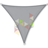   3,6 x 3,6 x 3,6 m - es napvitorla [Standard PES BASIC - Világosszürke]