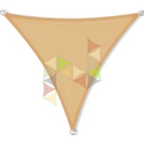   3,6 x 3,6 x 3,6 m - es napvitorla [Standard PLUS PES - Homok]