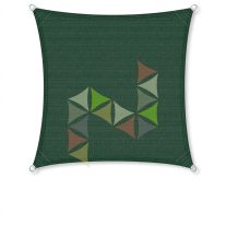   4 x 4 m - es napvitorla [PRE 950 HDPE - Dark green (950 180)]