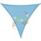 5 x 5 x 5 m - es napvitorla [PRE 950 HDPE - Ocean blue (950 080)]