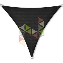 5 x 5 x 5 m - es napvitorla [Standard MAX HDPE - Fekete]
