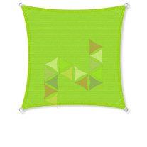 5 x 5 m - es napvitorla [Standard MAX HDPE - Lime]