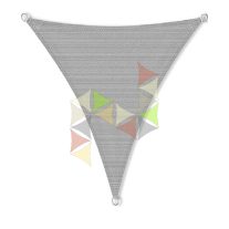 6 x 5 x 5 m - es napvitorla [PRE 950 HDPE - Stone (950 110)]