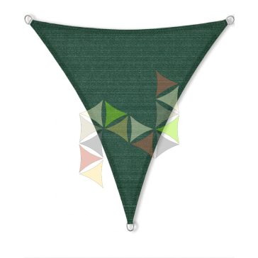   6 x 5 x 5 m - es napvitorla [PRE 950 HDPE - Dark green (950 180)]