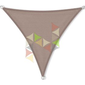   6 x 6 x 6 m - es napvitorla [Standard PLUS HDPE - Cappuccino]