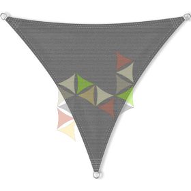   6 x 6 x 6 m - es napvitorla [Standard PLUS HDPE - Grafitszürke]