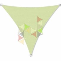   6 x 6 x 6 m - es napvitorla [Standard PRO HDPE - Moonstone green]