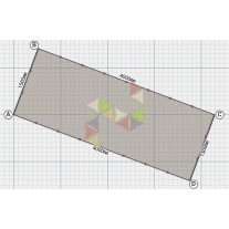 1,5 x 4,0 m -es FINOO egyedi NATAN FIX napvitorla