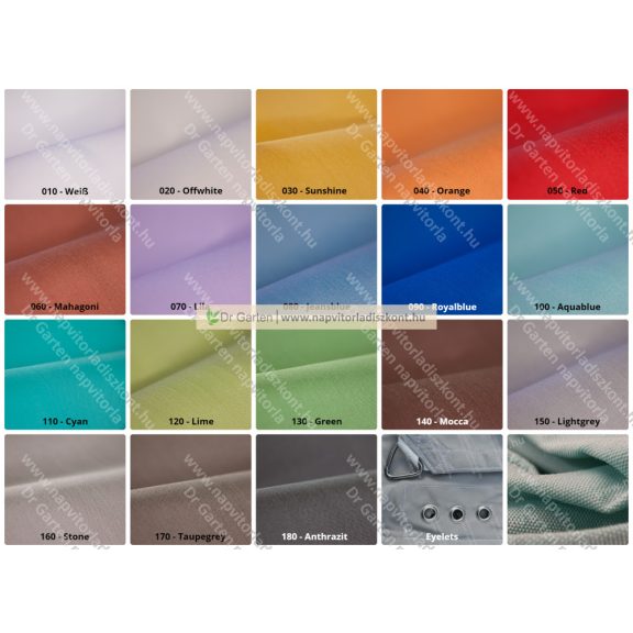 1,5 x 4,0 m -es FINOO egyedi NATAN FIX napvitorla