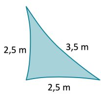 2,5 x 2,5 x 3,5 m