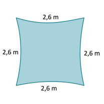 2,6 x 2,6 m