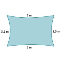 3,5 x 5 m