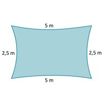 2,5 x 5 m