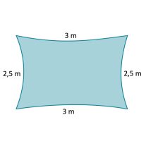 2,5 x 3 m