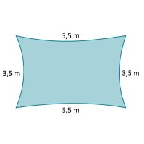 3,5 x 5,5 m