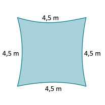 4,5 x 4,5 m